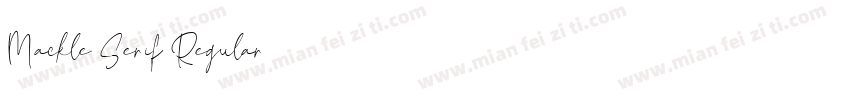 Mackle Serif Regular字体转换
